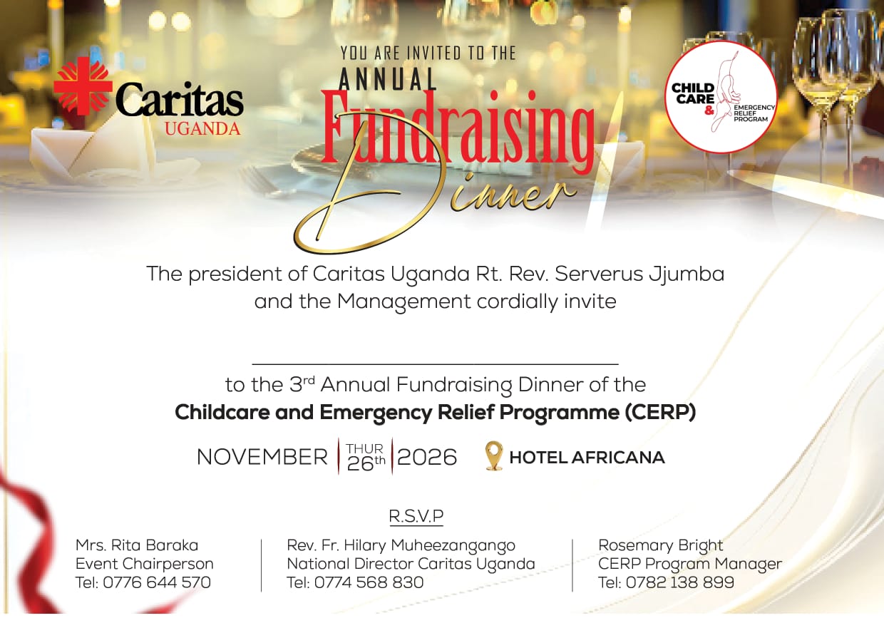 FUNDRAISING DINNER BY CARITAS UGANDA